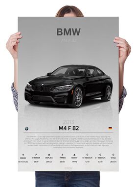 宝马M4跑车赛车壁画豪华