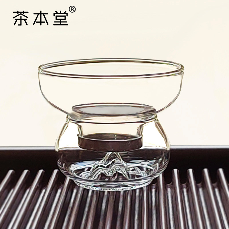 茶本堂茶漏茶滤玻璃不锈钢304过滤网茶公道杯隔漏斗功夫茶具滤茶