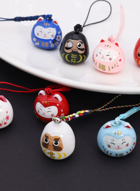 达摩铜铃铛治愈系挂件手链吊坠