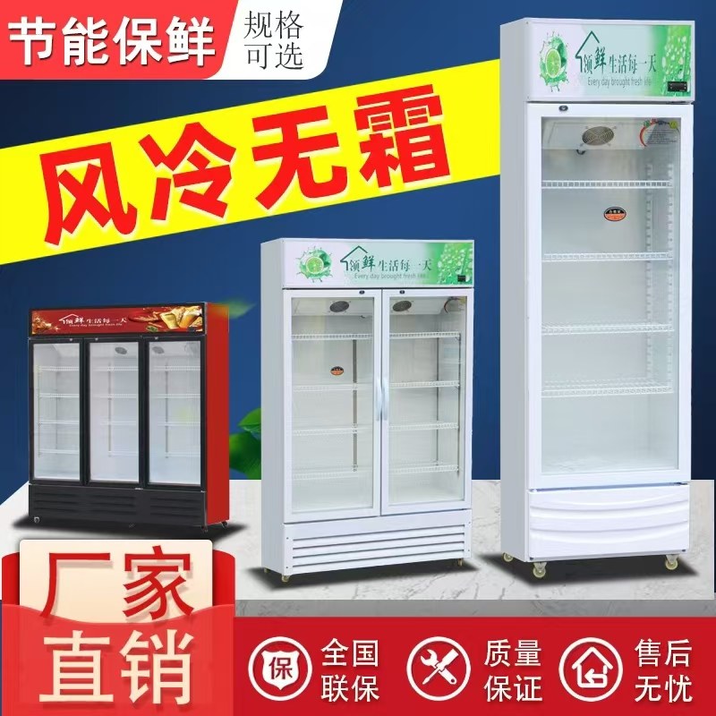 风冷展示柜单门冷藏柜饮料柜商用双门保鲜柜立式三门啤酒冰柜冷柜