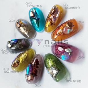 现货 日本 TRINA 琉璃透色琥珀玳瑁甲油胶日式美甲CL系列色胶