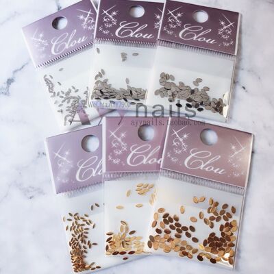 小号银色金属日本美甲饰品现货c