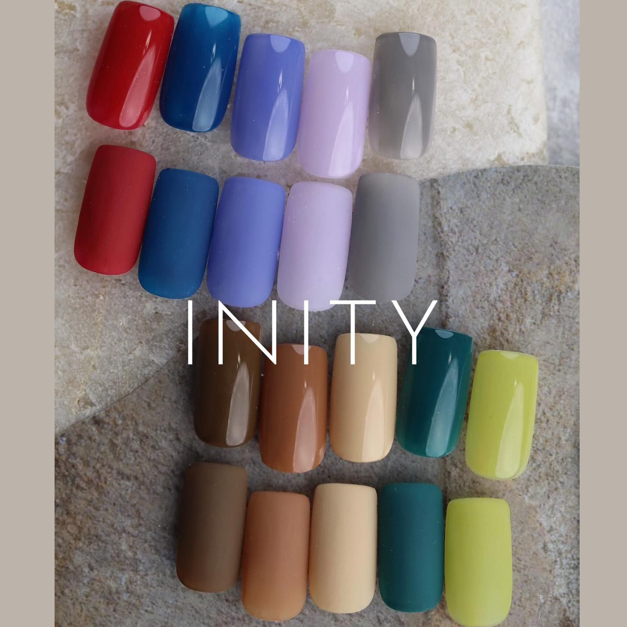 现货日本INITY色胶 新款英伦收藏BRITISH系列套装  美甲光疗胶