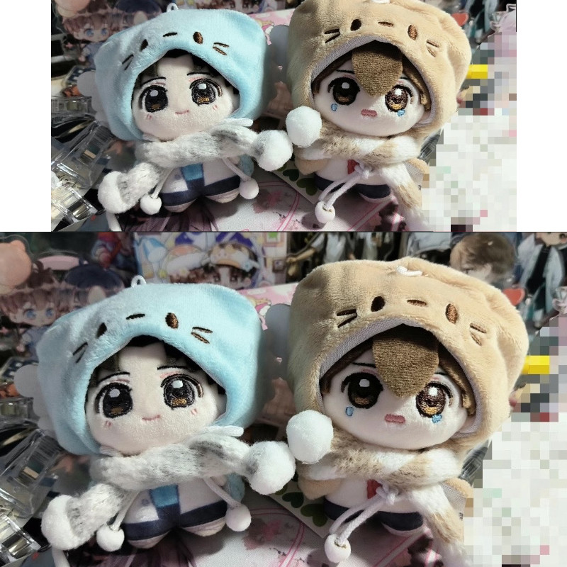 10cm娃衣棉花娃娃衣服可爱小猫斗篷海星体娃衣