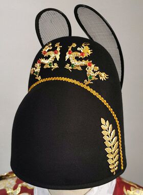 明制乌纱翼善冠汉服飞鱼服锦衣卫圆领袍男女士首服新郎帽皇帝帽子