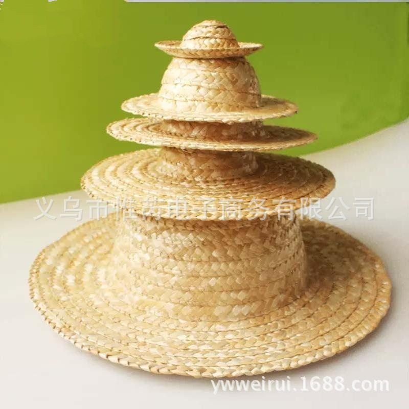 儿童DIY绘画草帽子墙面布置装饰创意美术材料手工画画涂鸦幼儿园