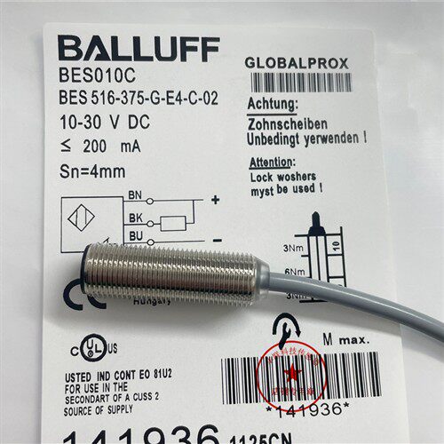 现货热销全新巴鲁夫接近开关BES010C感测器BES 516-375-G-E4-C-02