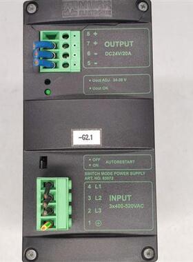 议价 穆尔开关电源ART.NO.85072 MCS20-3x400-500/24 THREE P