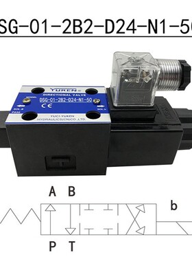 新款台湾油研YUKEN液压电磁换向阀DSG-01-3C2 3C4 3C6-D24 A2现货