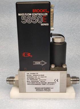 议价美国BROOKS 气体质量流量计 5850E/B1A1B4B 0-1slpm O2