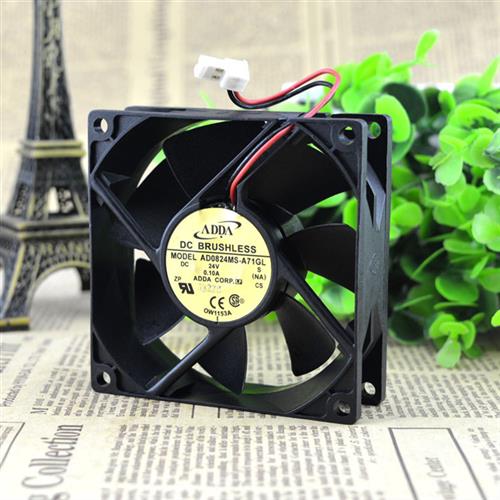 议价原装台湾协喜8025 DC24V 0.10A超静音散热风扇AD0824MS-A