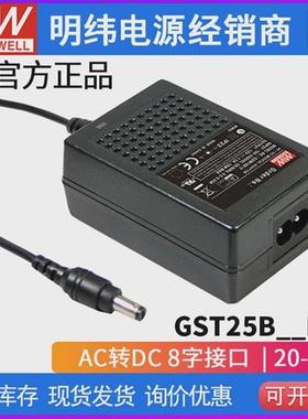 台湾明纬GST18B-P1J系列开关电源节能低耗塑壳两插适配器
