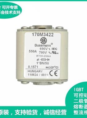 全新产品170M3422 550A巴斯曼Bussmann快速熔断器可直拍