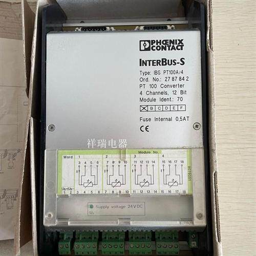 phoenix控制器 INTERBUS-S IBS PT100A/4 2787842询价