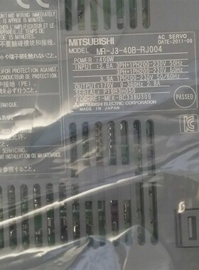 伺服器MR-J3-10B/20B/40B-R-J004全新原装正品质保一年议价