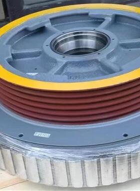 三菱电梯无机房曳引轮 主机曳引机PMF027MB PMF011S-E含磁钢正品