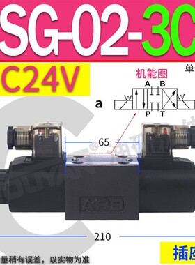 新款DSG-02-3C4-D24-DL单向3C2双向2B2液压阀3C60电磁03 2D2现货