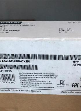 6GK7 6GK7542-6UX00-0XE0/5FX/5DX/1AX-OXEO通信处理器模块