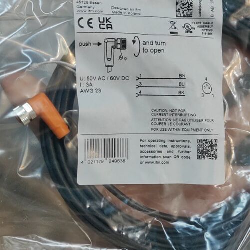 只卖全新原装IFM易福门EVC142 连接线 现货EVC141 EVC145 EVC147