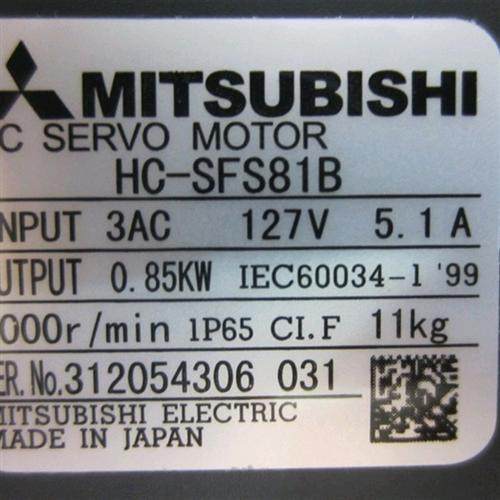 销售伺服电机HC-SFS81B/HC-SFS81BK议价