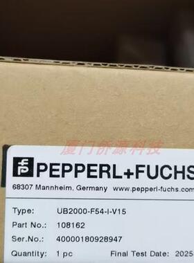 UB2000-F54-I-V15 超声波传感器 货号:108162全新原装现货