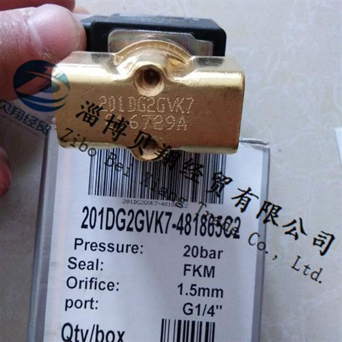 美国派克PARKER直动式电磁阀201DG2GVK7-4818653D现货