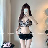 欧美夜店ds演出服韩国女团GOGO性感时尚 豹纹吊带爵士舞表演套装