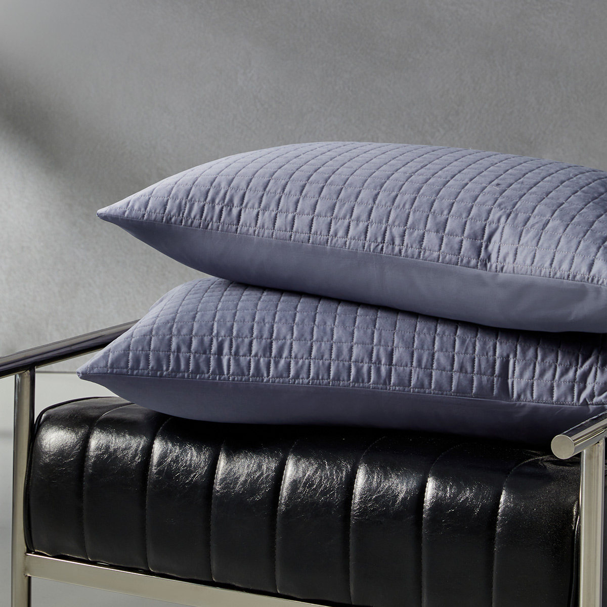 水星家纺防水枕套全棉抑菌枕头套一对装A类简约素色枕芯套74x48cm