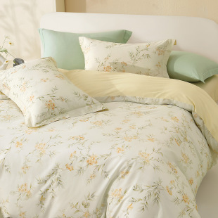 水星家纺 用 全棉被套单件100%纯棉被子罩单人双人200x230㎝四季