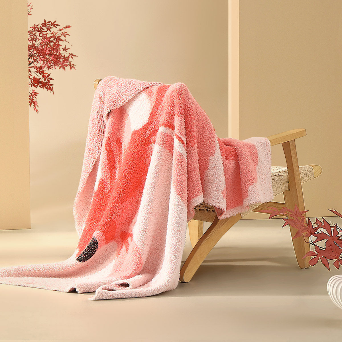 水星家纺毛毯四季保暖长毛绒毯子加厚床单沙发毯空调毯床品新品