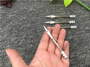 短款子弹头鱼镖 打弹弓渔轮用射鱼器不锈钢鱼箭只 1745内穿皮筋组