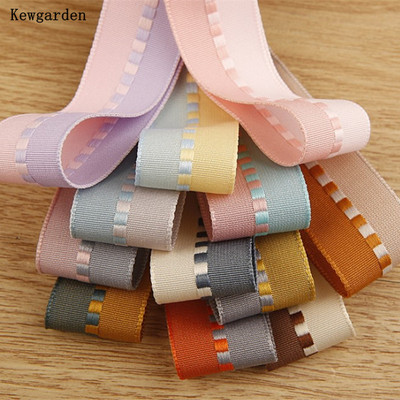 手工diy织带kewgarden条纹蝴蝶结