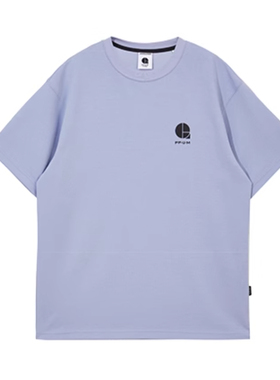 JJ国内代购橙色蓝色圆领字母宽松休闲速干短袖T恤男 223301043