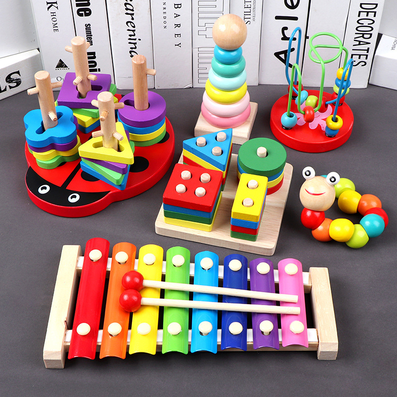 婴幼儿童八音手敲小木琴12个月音乐器1-2-3周岁宝宝益智早教玩具