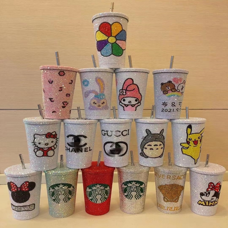 手工DIY贴钻粘钻冰霸吸管杯水杯