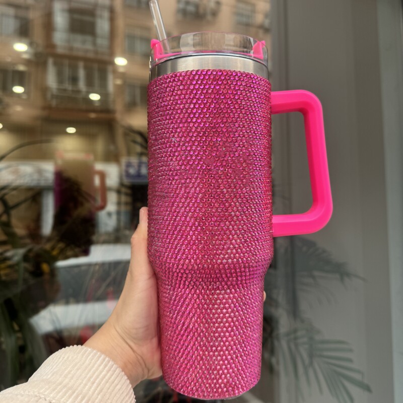 手柄汽车杯保温保冷水杯双层
