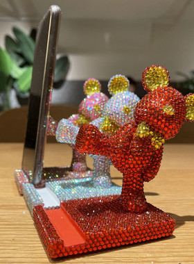 贴钻DIY桌面手机支架卡通小熊