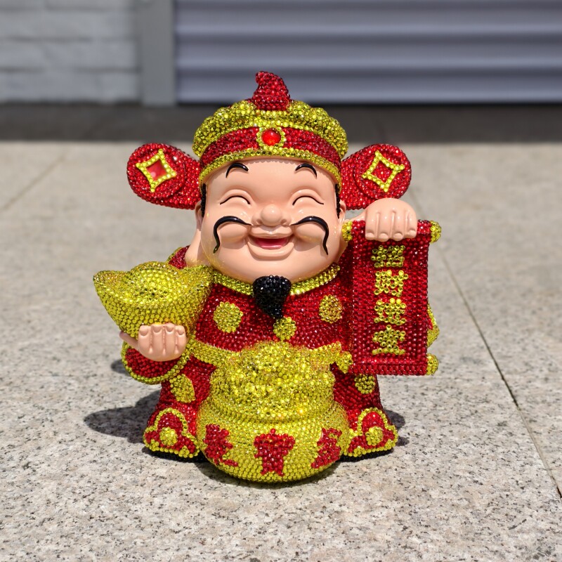 手工DIY贴钻财神爷摆件店铺礼物