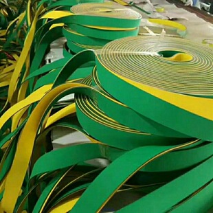 黄绿片基带 进口平皮带 高速传动带糊盒机制袋机输送带印刷传送带