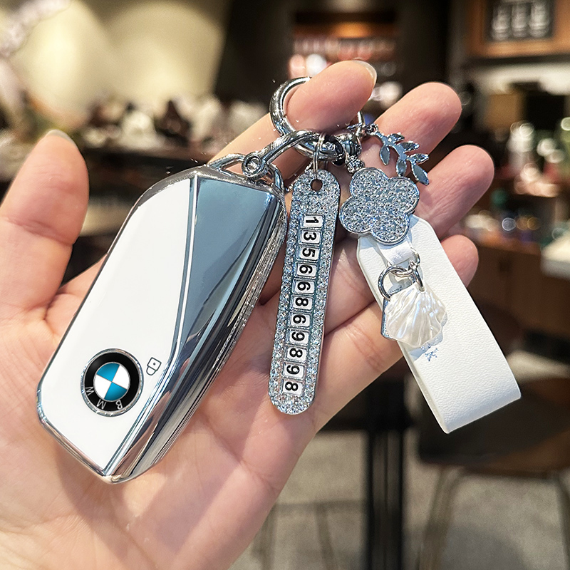 适用于2024款宝马i5钥匙套i5eDrive专用钥匙包高档车钥匙保护壳扣