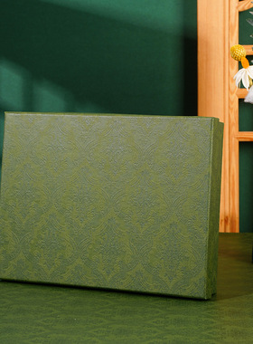 热销橙色礼盒礼盒空盒子天地盖化妆品水乳生日礼物包装盒跨境