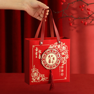 跨境结婚伴手礼盒子空盒婚礼婚宴回礼送宾客包装礼盒袋子礼品现货