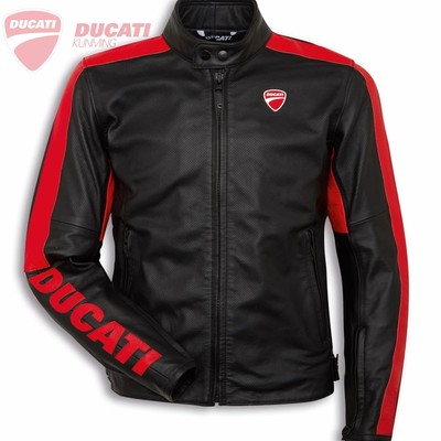 杜卡迪皮衣防摔男女四季骑行皮衣