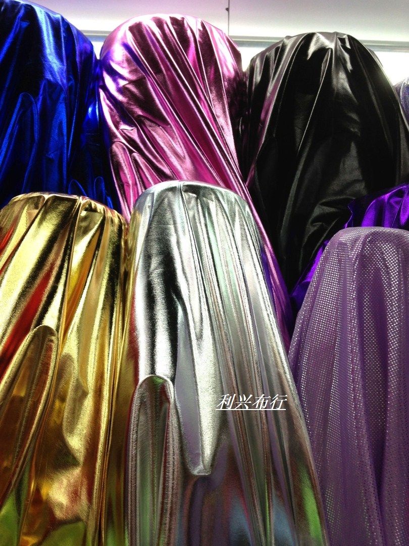 烫金布针织满版烫金布料包树包边布舞台布料服装面料手工造型