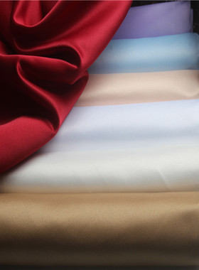 加厚哑光贡缎面料 高级服装婚纱缎面料晚礼服 职业小西装贡缎布料
