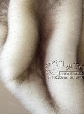新款特厚染尖熊狐狸毛长毛绒布料高档仿皮草服装毛领坐垫装饰diy
