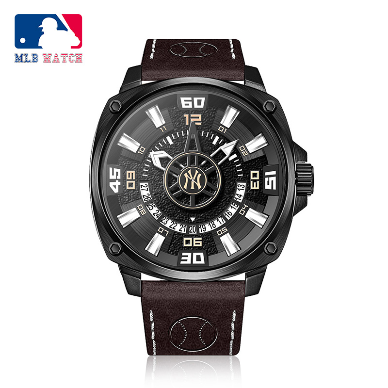 MLB美职棒手表男士全自动机械表大表盘时尚潮流学生夜光防水手表