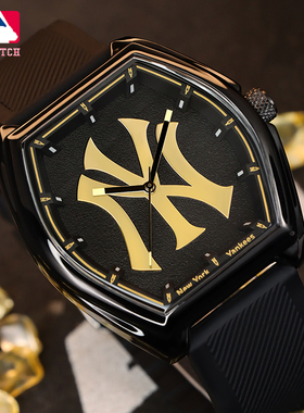 MLB美职棒手表男女大表盘情侣款学生初高中考试专用夜光防水腕表