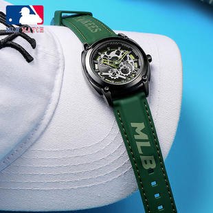 新款 潮酷工业风镂空石英男表防水腕表TP610 MLB美职棒手表男个性