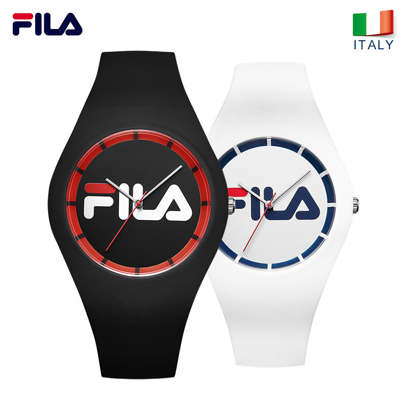 FILA斐乐手表正品男女一对情侣表学生硅胶运动防水腕表果冻表671